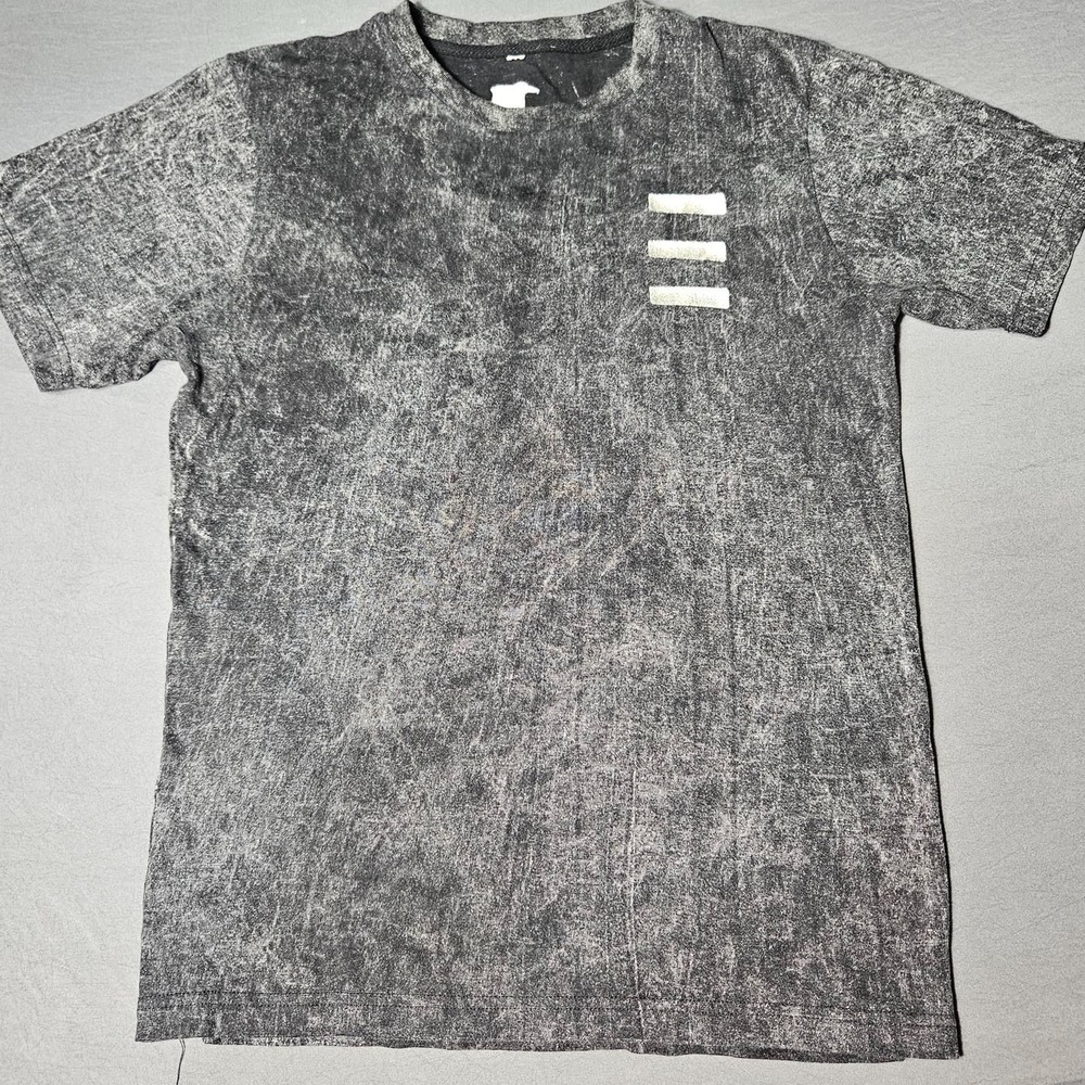 Acid Wash Graphic T-Shirt Mens Medium Grey Create With TRE Podcast Mic Tee